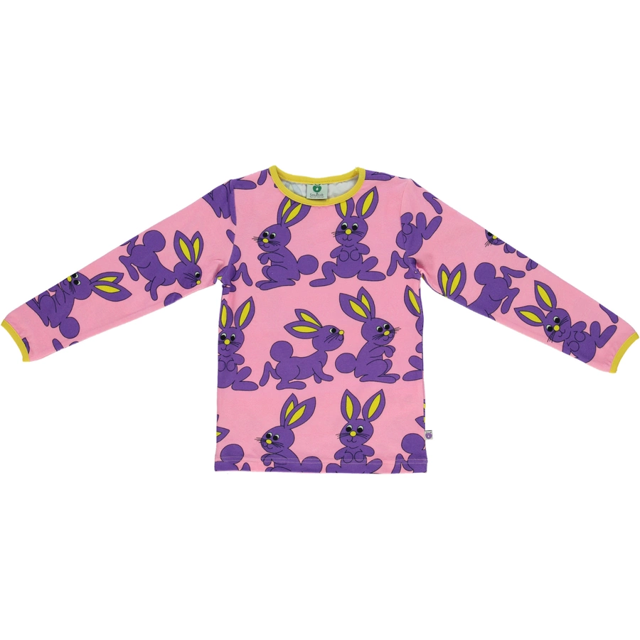 Smafolk Langarmshirt Bunny sea pink