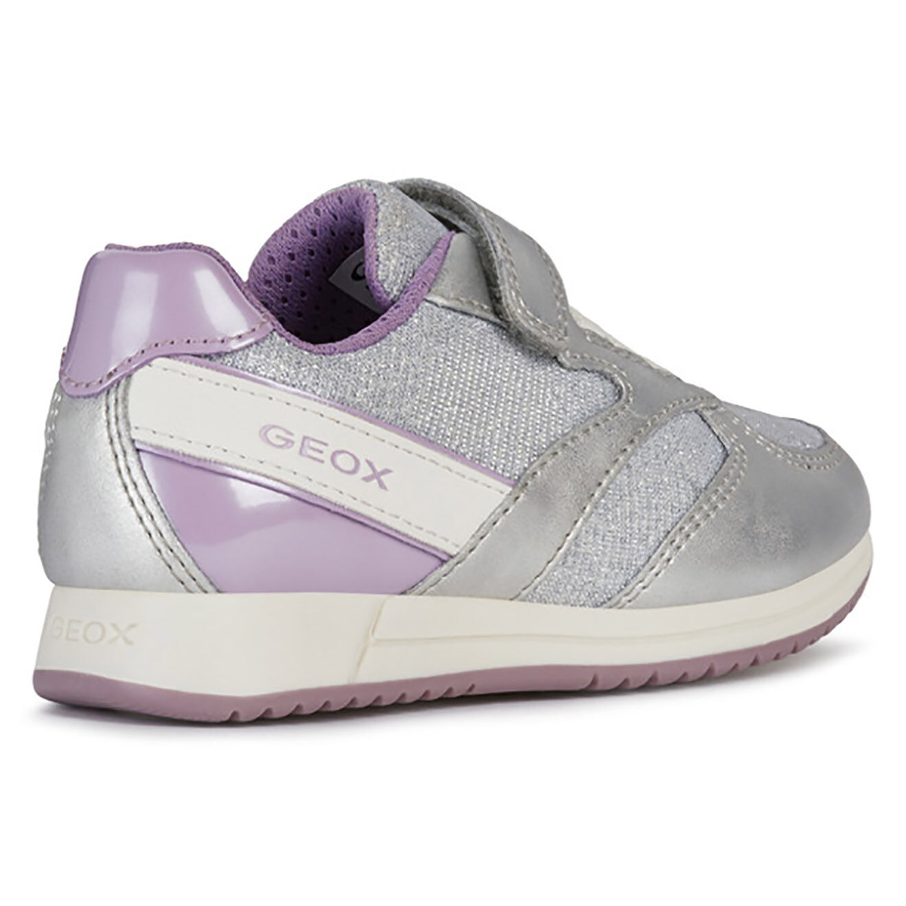 Geox Baskets Jensea argenté/lilas