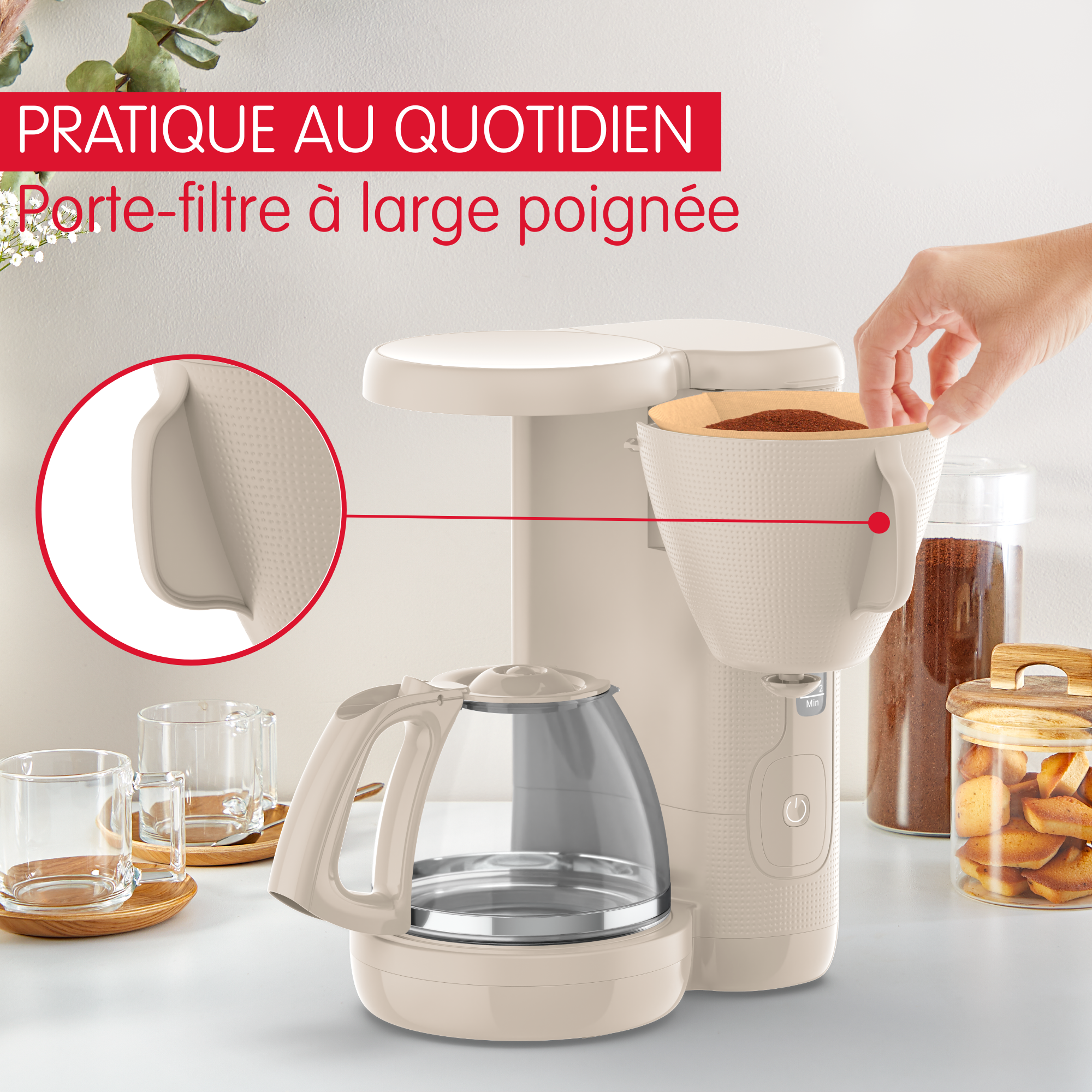 Cafetière filtre Morning Gris chaud