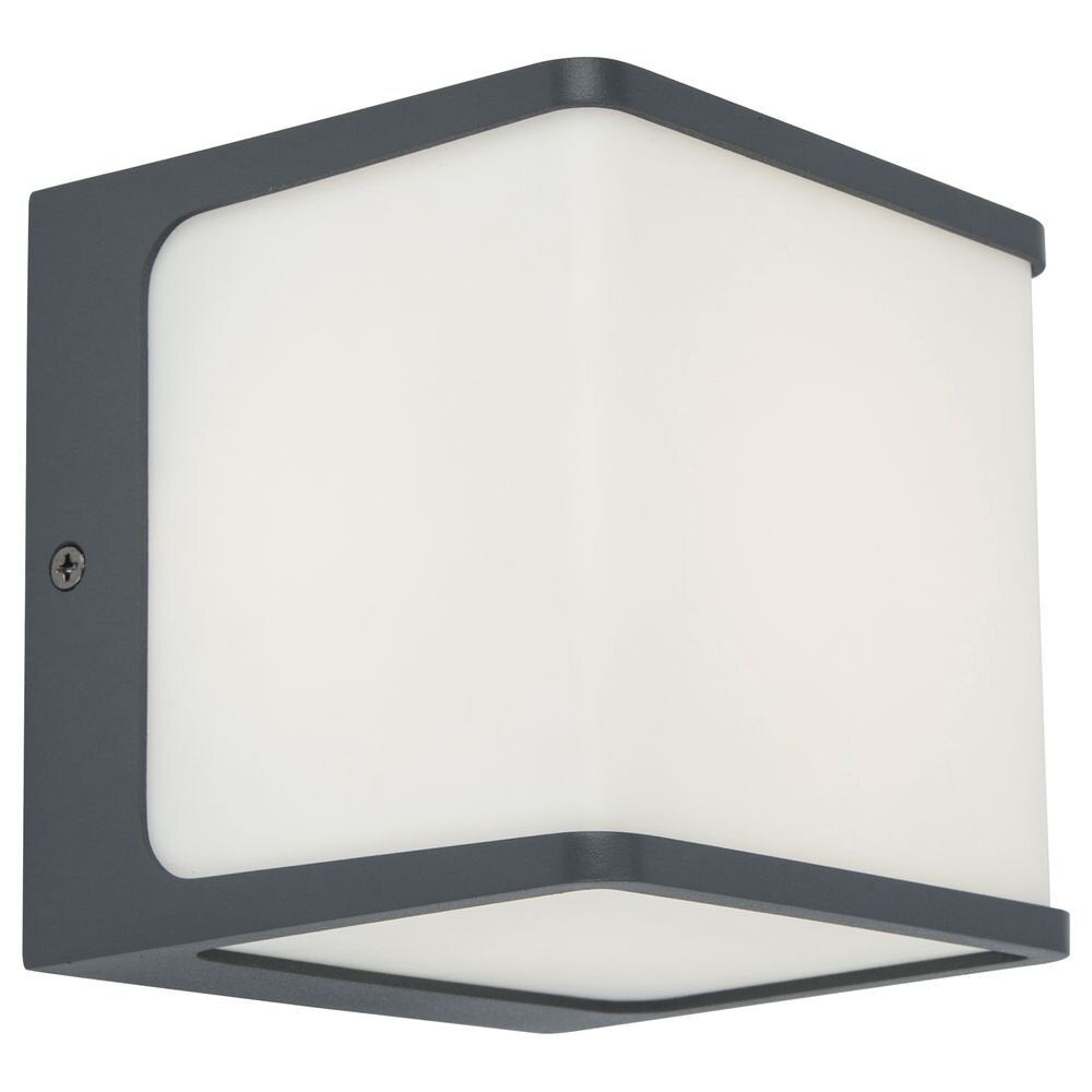 LED wandlamp Telin in antraciet en wit satijnen afwerking, 15W, 800lm, IP54