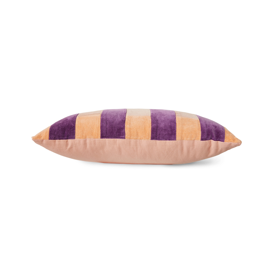 Sierkussen Striped velvet Midsummer 50x30 cm