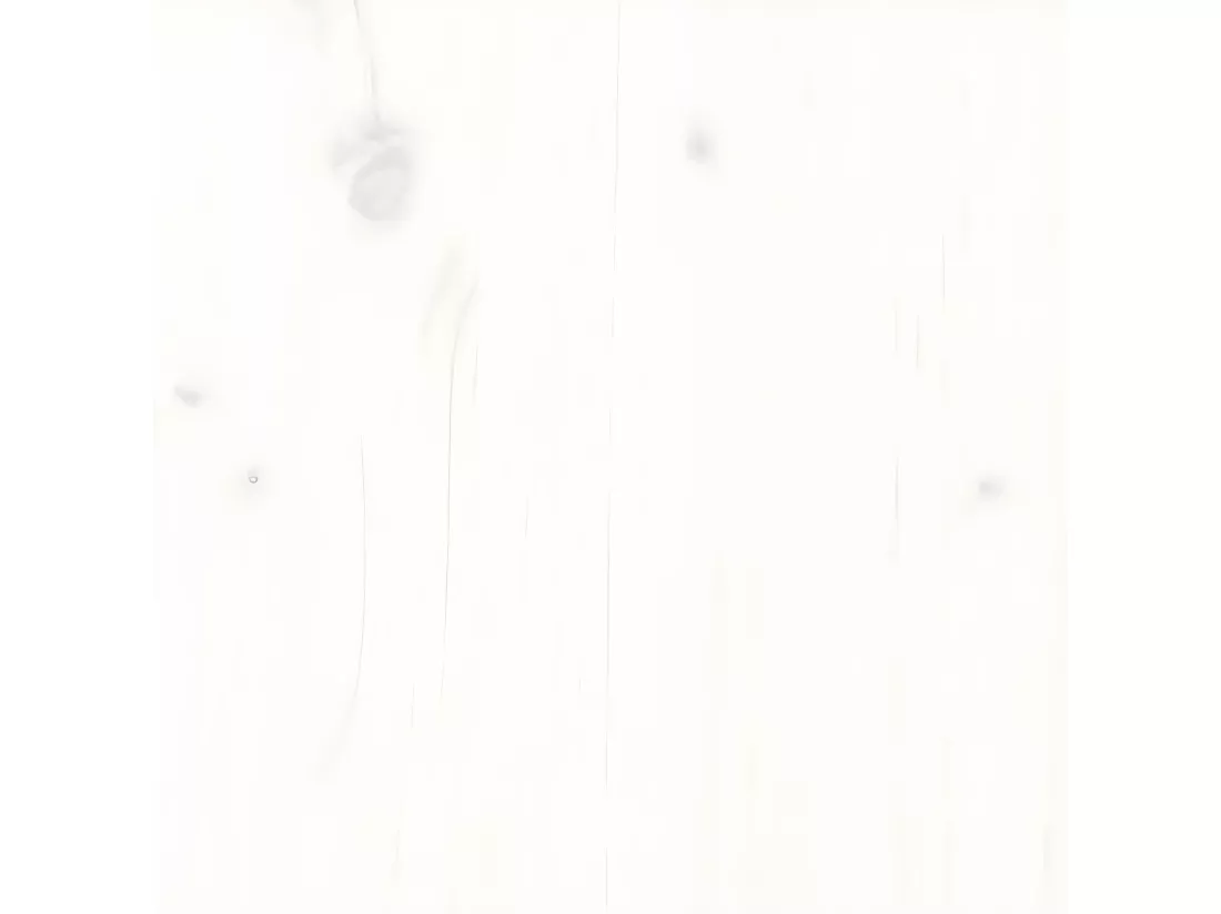 Repose-pied de jardin blanc 62x63,5x53,5 cm bois de pin massif