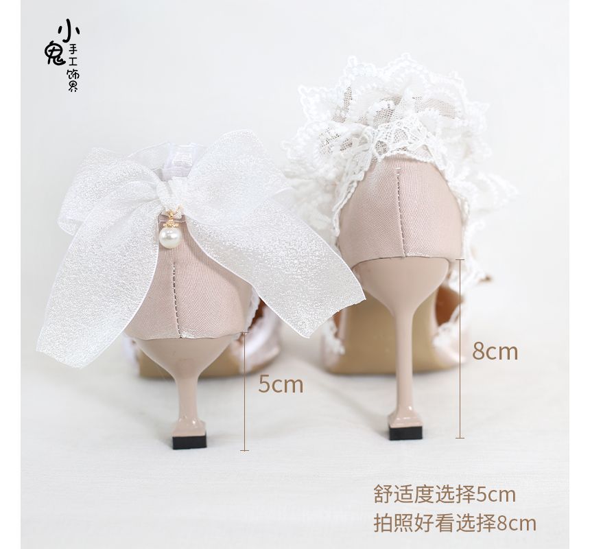 Elfis - Pumps met hoge hak en bloemen