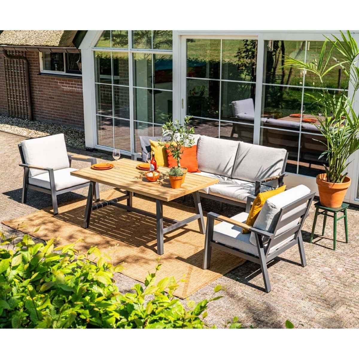 Garden Impressions Lissabon 3-delig - valley sand loungeset