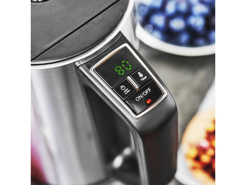 Gastroback Wasserkocher Cool Touch 1.5 l, Silber Wasserkocher mit variabel einstellbarer Temperatur