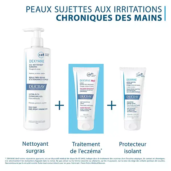 Ducray Dexyane Med Creme Calmante e Reparador para Eczema 100ml