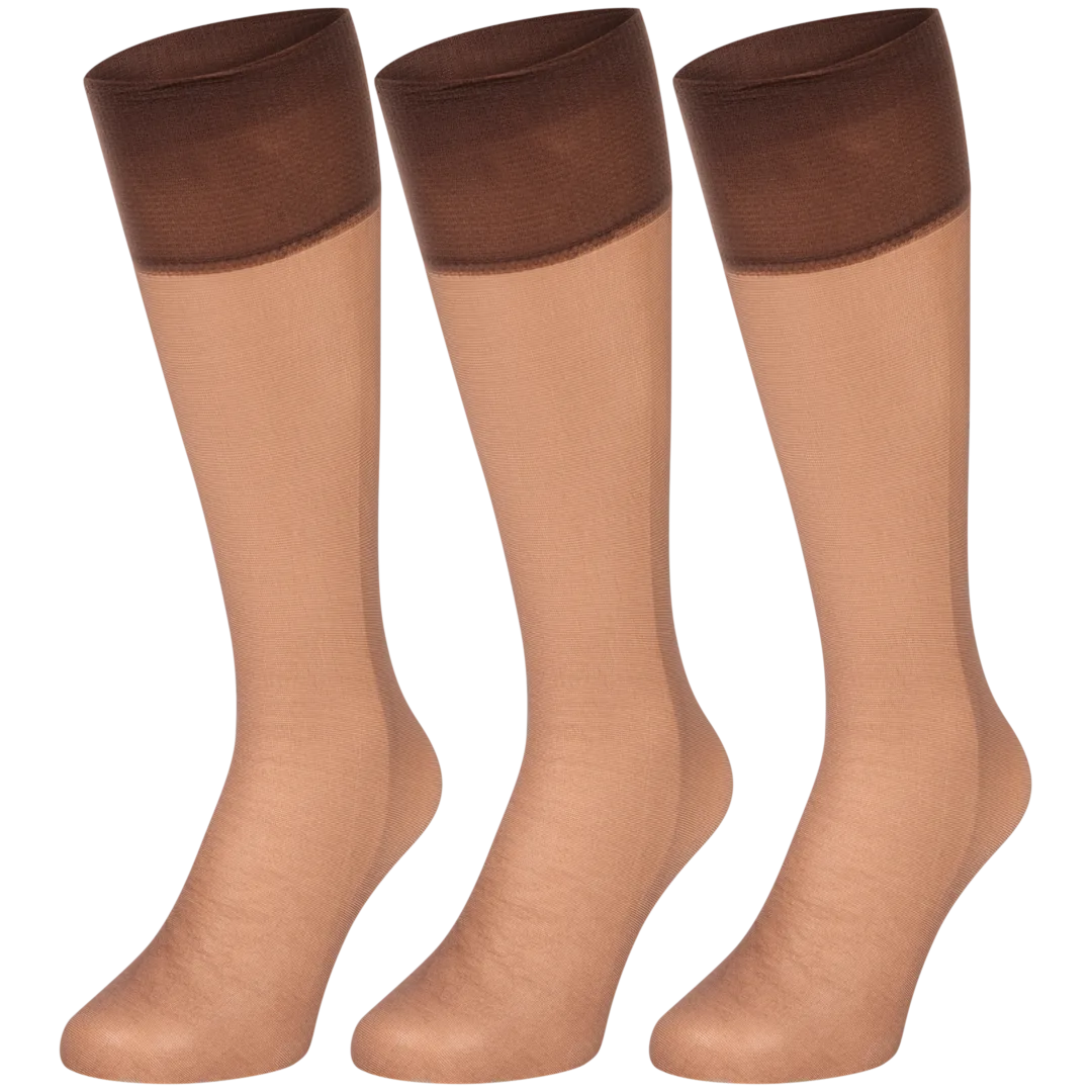 Kate Legwear kniekousen 20 denier 3 paar | diverse kleuren