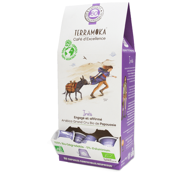 15 Capsules Ines Bio - compatibles Nespresso® - TERRAMOKA
