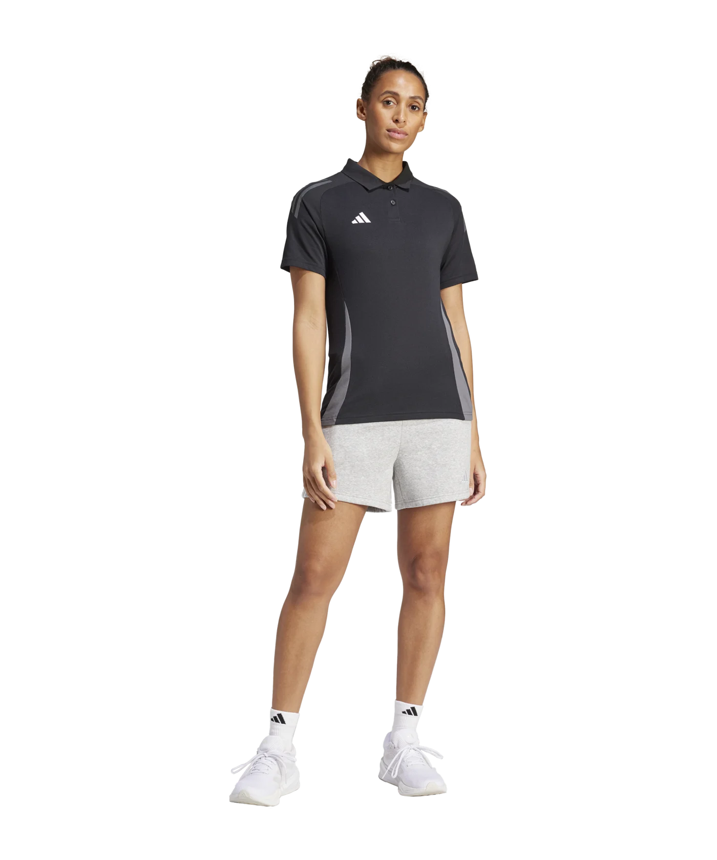 adidas Tiro 24 Short Damen Grau Weiss