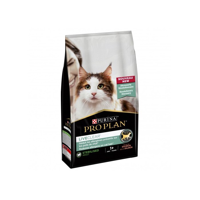 PRO PLAN LiveClear Sterilised Adult au Saumon - Croquettes pour chat