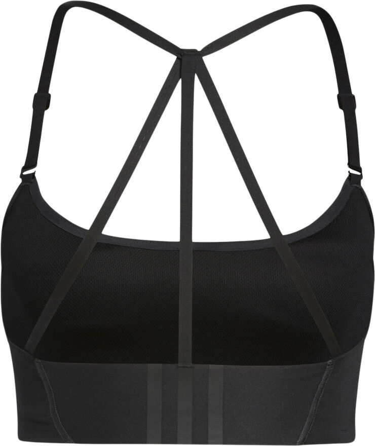 adidas Yoga Studio Light-Support 3-Stripes sports bh Sort