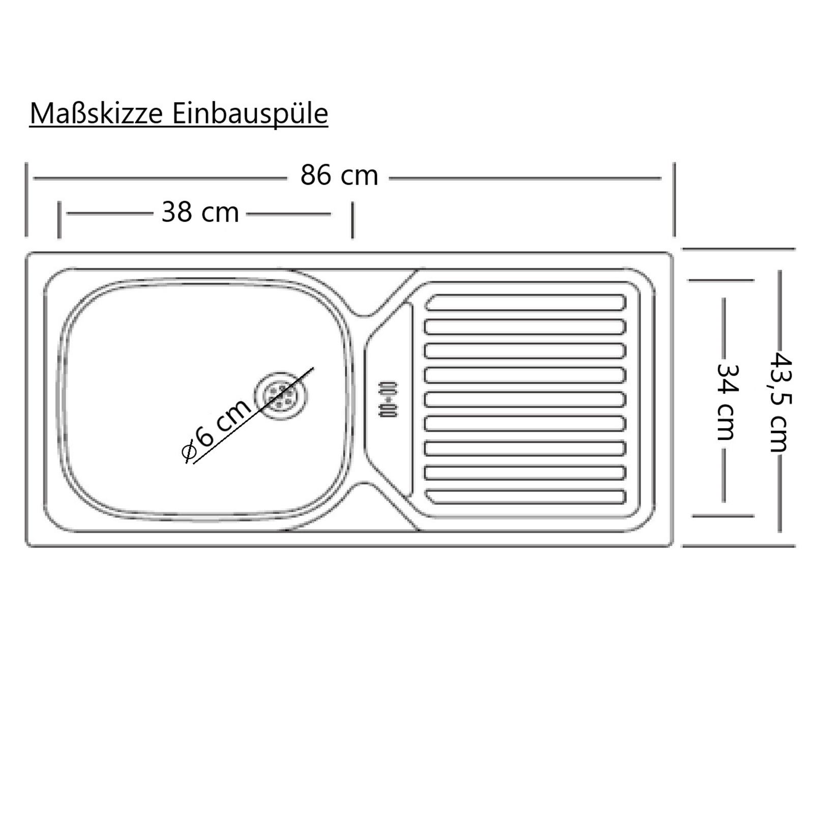 Küchenblock TURIN - matt grau - Wotan Eiche - mit E-Geräten - 240 cm