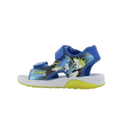 Sonic Blinkende Sandaler, Blue/Neon Yellow