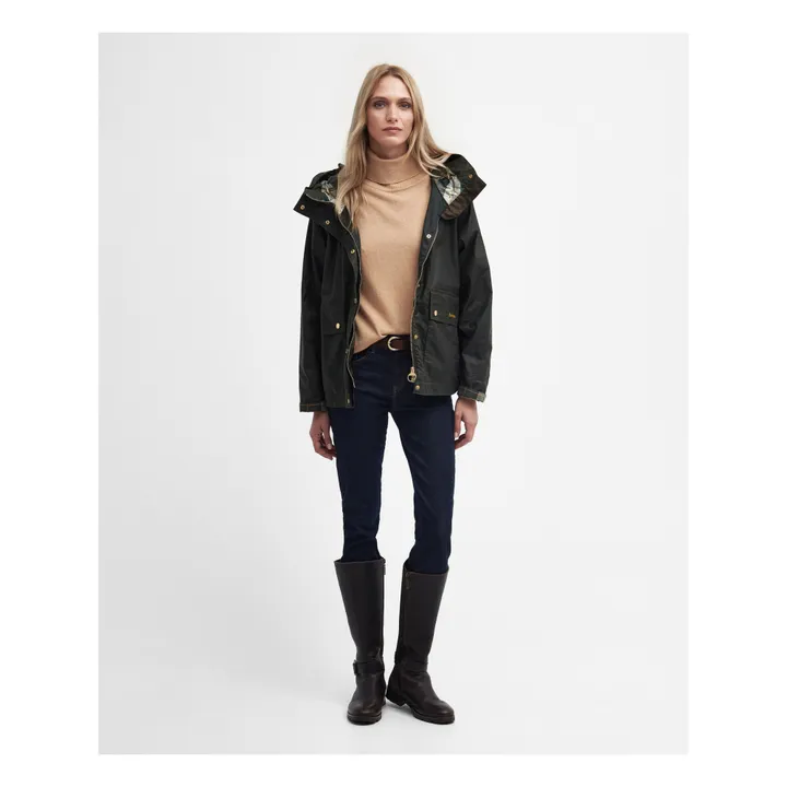 Barbour Parka Viola Wax | Vert kaki