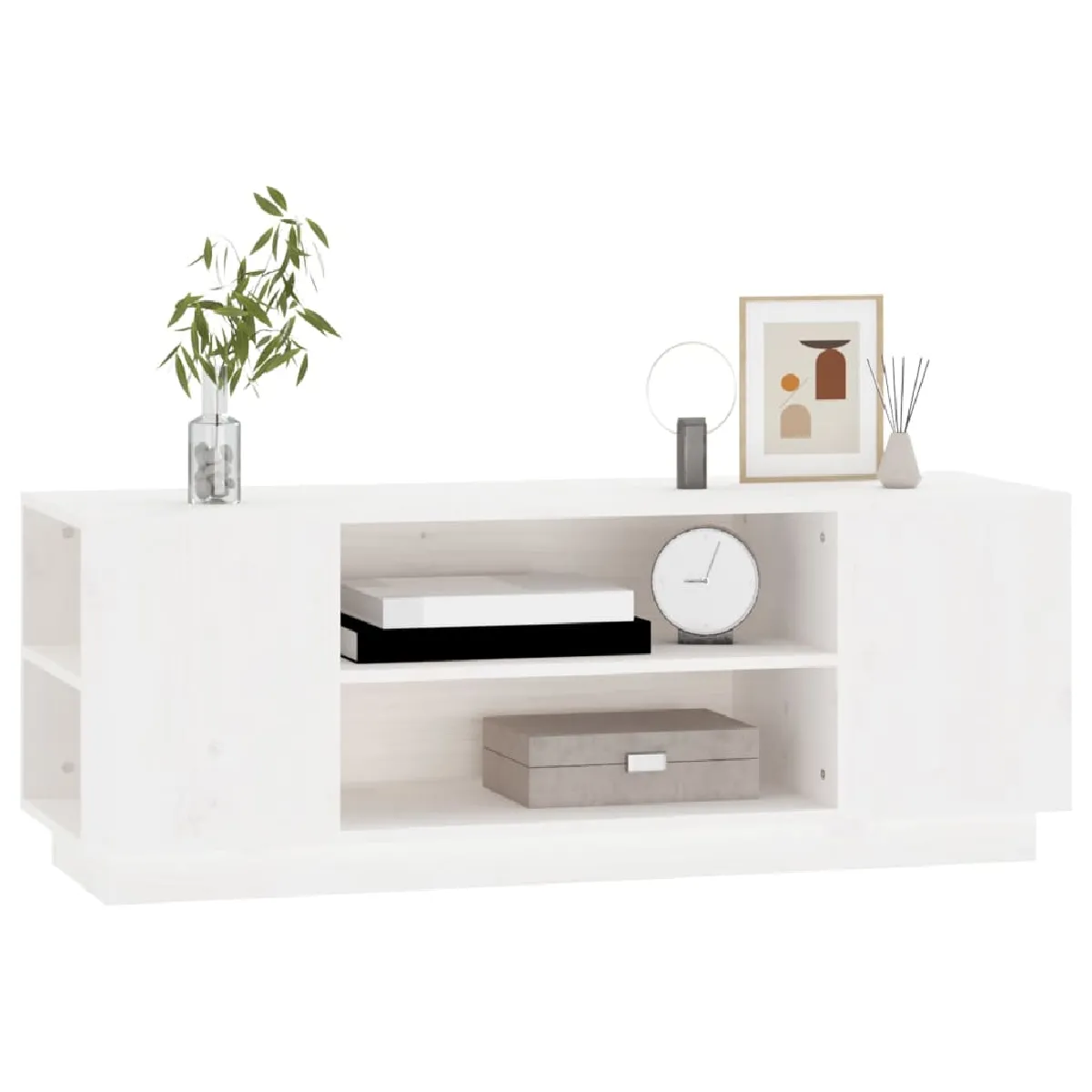 vidaXL Meuble TV Blanc