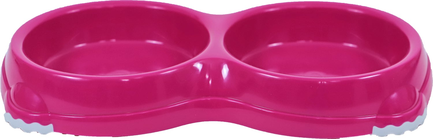 Moderna kattenvoer- en drinkbak roze 400 ml