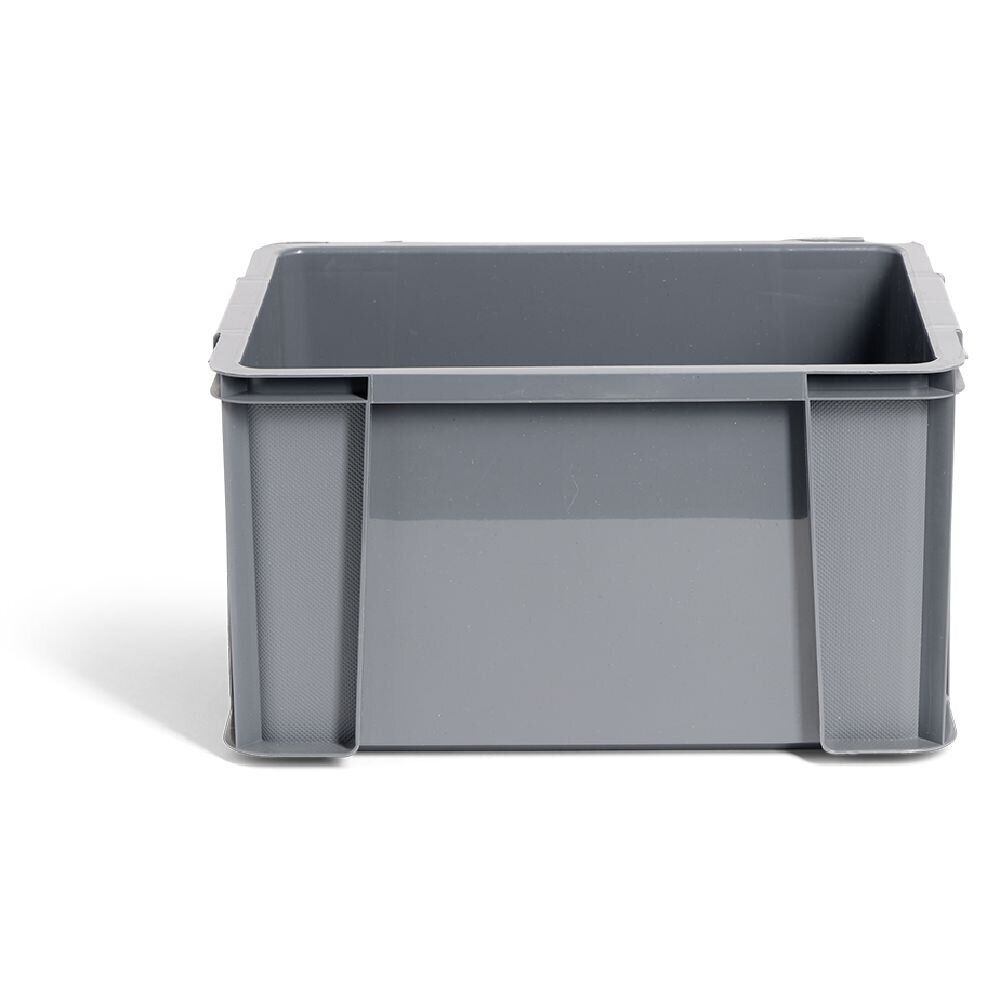 Bac renforcé rangement plastique gris 17L
