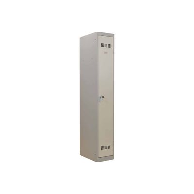 Vestiaire Industrie Propre - 1 porte - 180 x 30 x 50 cm - gris/gris