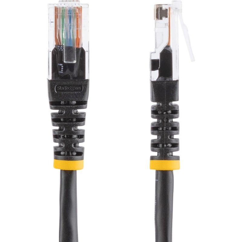StarTech.com Câble patch UTP Cat5e de 15 m avec RJ45 moulé noir - Cordon de connexion de 15 m