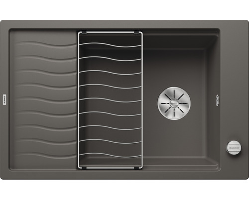 Blanco ELON XL 6 S spoelbak, 780 x 500 mm, vulkanisch grijs, 527253