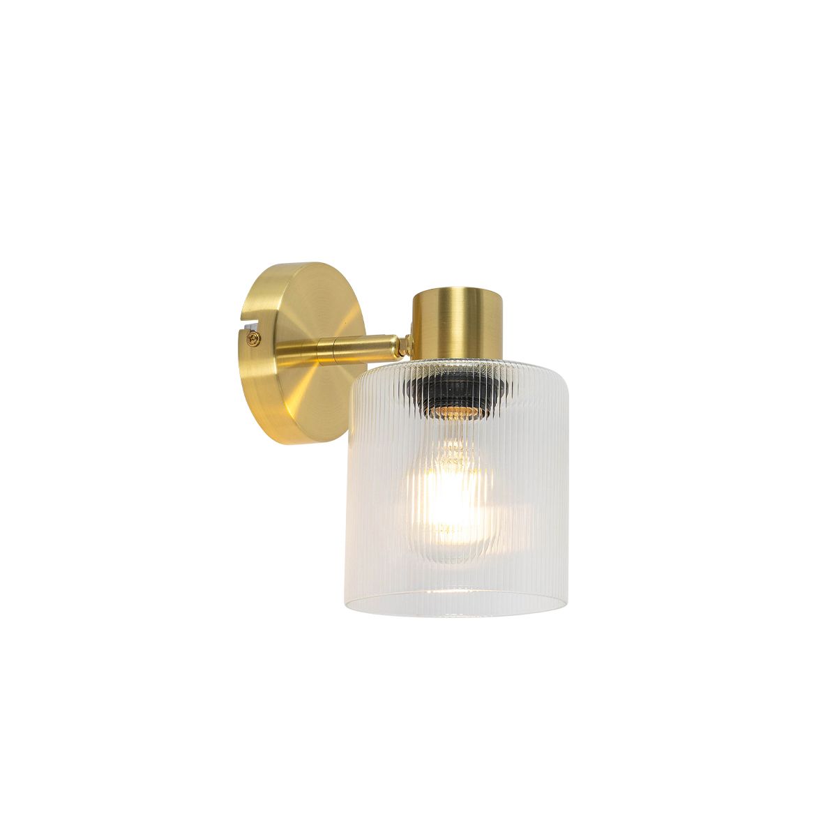 Art Deco plafondspot goud met glas verstelbaar - Laura
