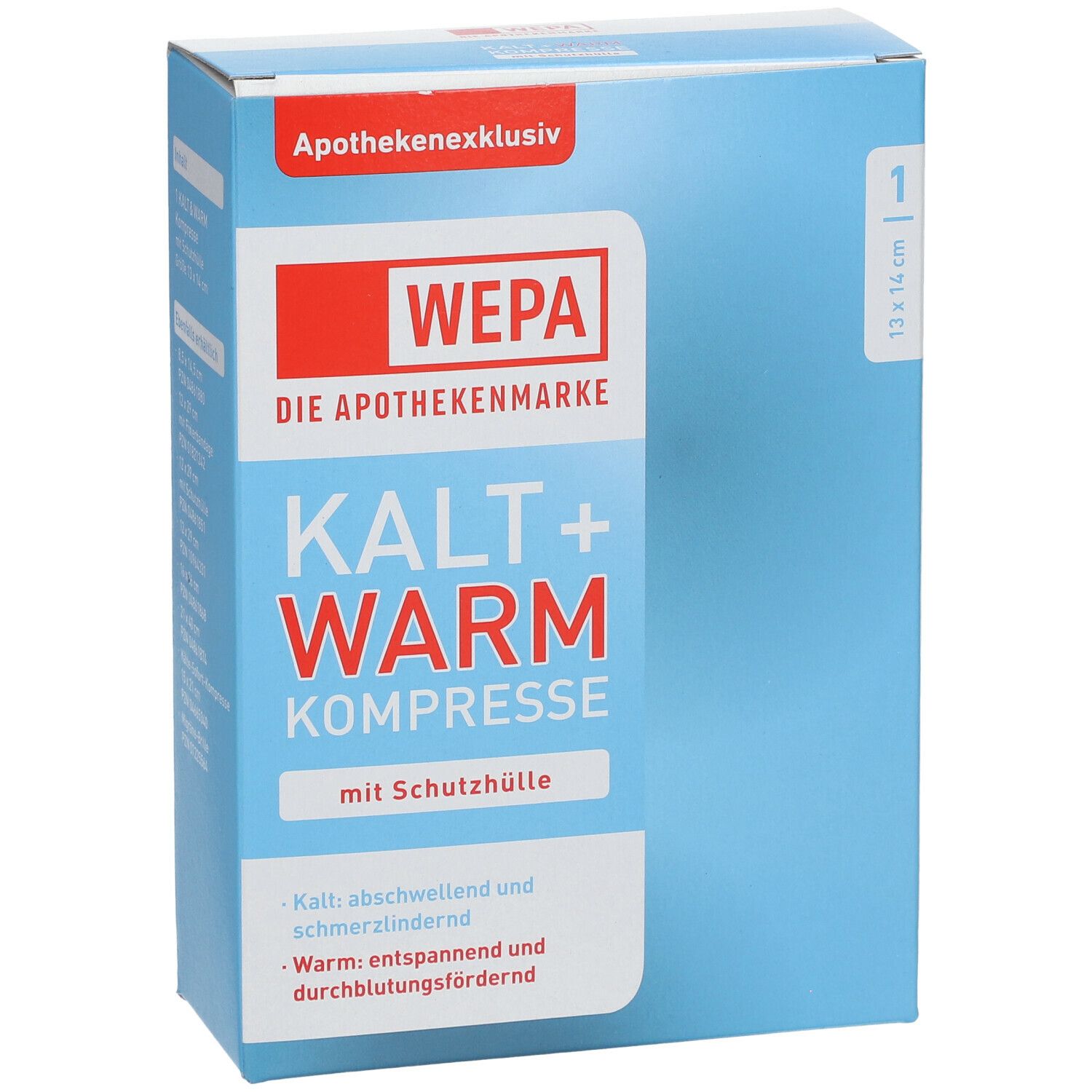 WEPA Kalt und Warm Kompresse 13 x 14 cm