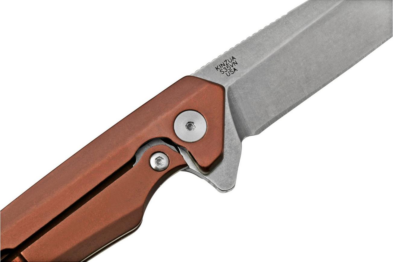 Case The Kinzua, Brown Anodized Aluminum, Spearpoint S35VN, 64692 zakmes