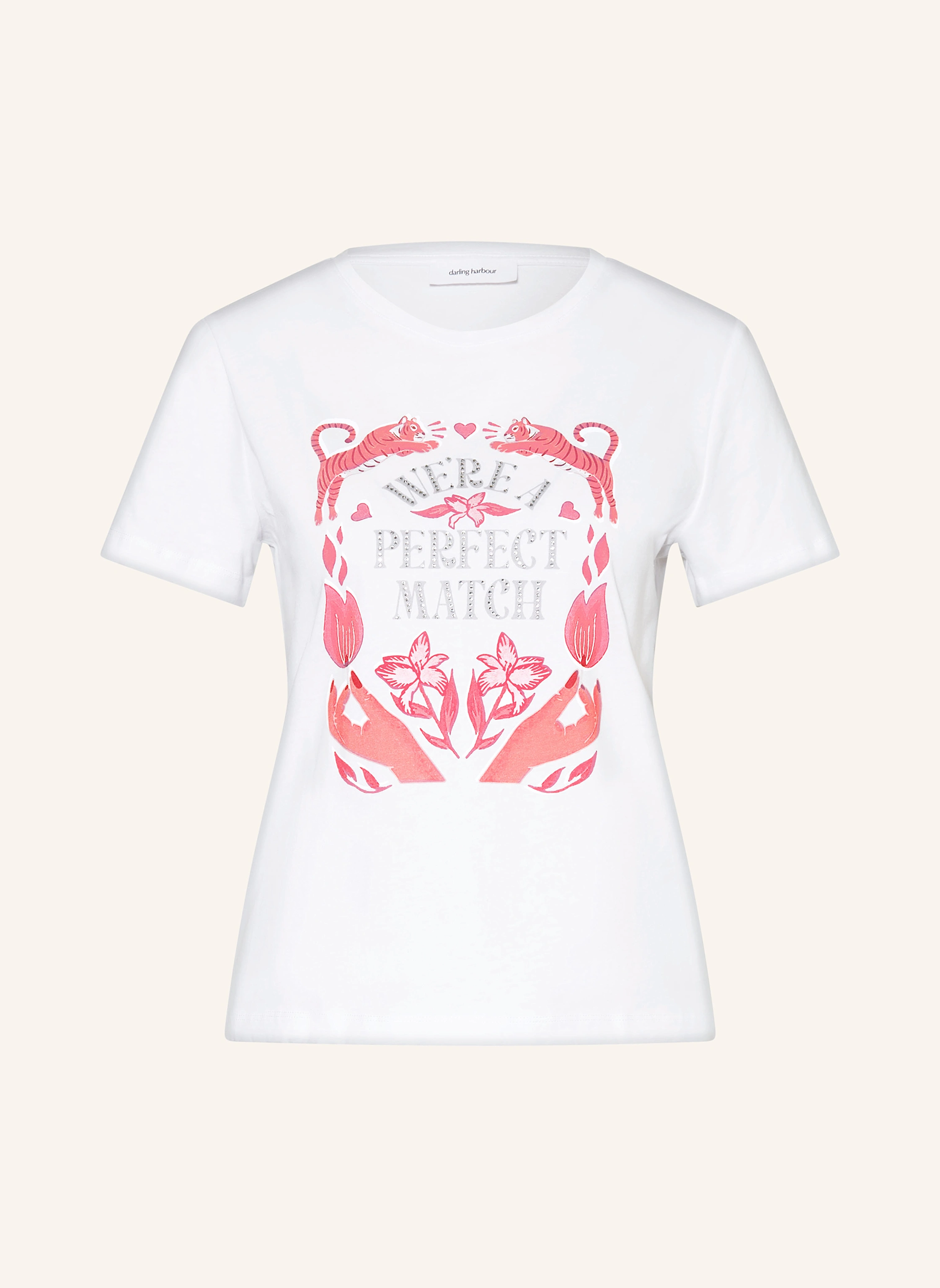 darling harbour T-Shirt mit Schmucksteinen