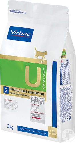 Virbac Veterinary HPM Cat Urology U2 Dissolution Et Prevention 3kg