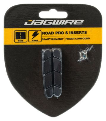 x2 Cartouches de Patins de Freins Jagwire PRO S Temps Sec Noir