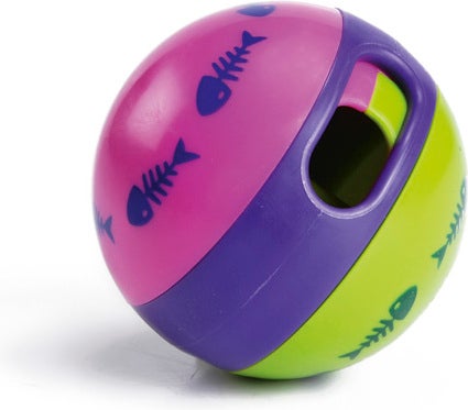 Beeztees kattenspeelgoed snackbal Catrino multi D 6 cm
