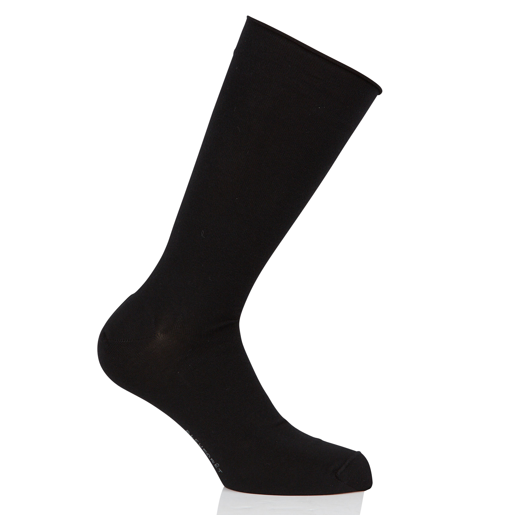 Chaussettes hautes en coton mélangé | Noir