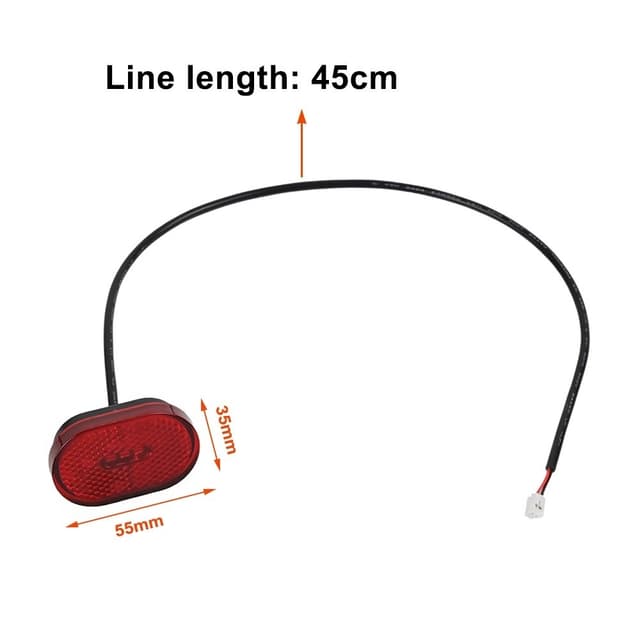 Baglygte LED-lampe til Xiaomi 4 / 4 Lite Scooter