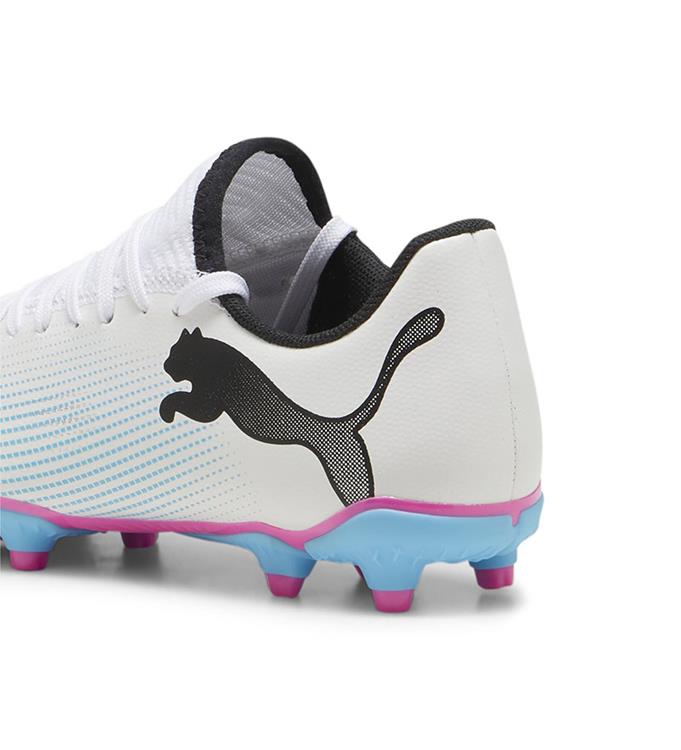 FUTURE 7 PLAY FG/AG JR PUMA-WHITE-PUMA-BLACK-POISON-P
