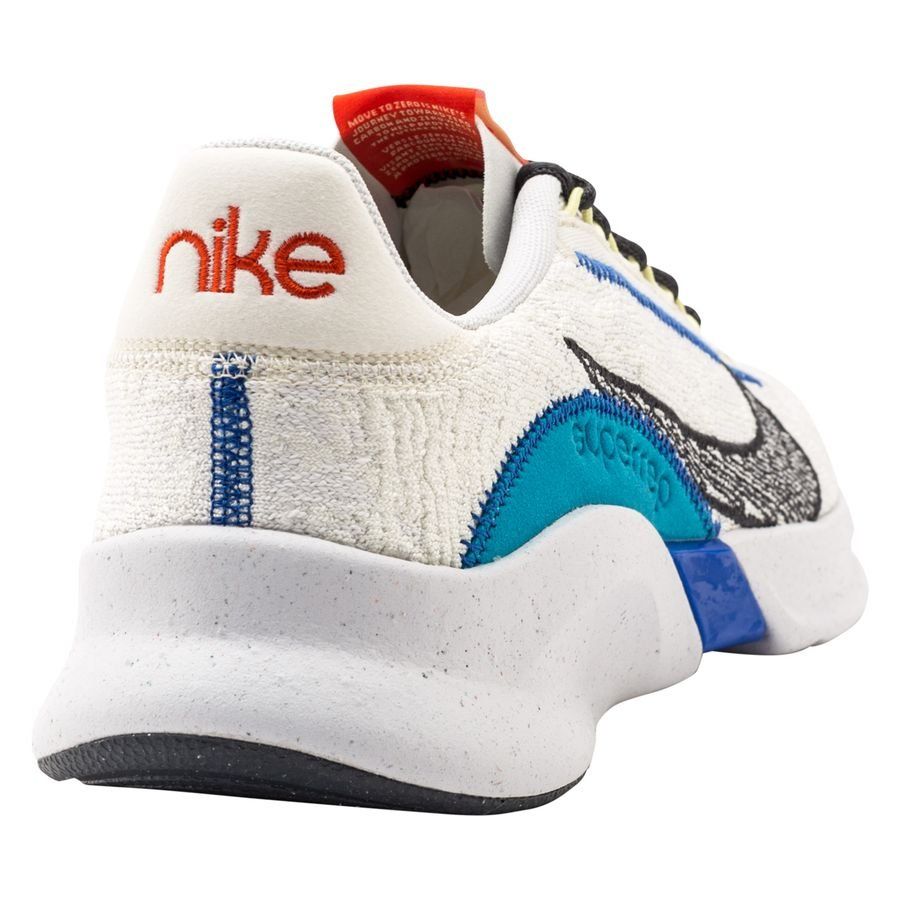 Nike Chaussures d'entraînement SuperRep Go 3 Next Nature Flyknit - Blanc/Gris/Bleu