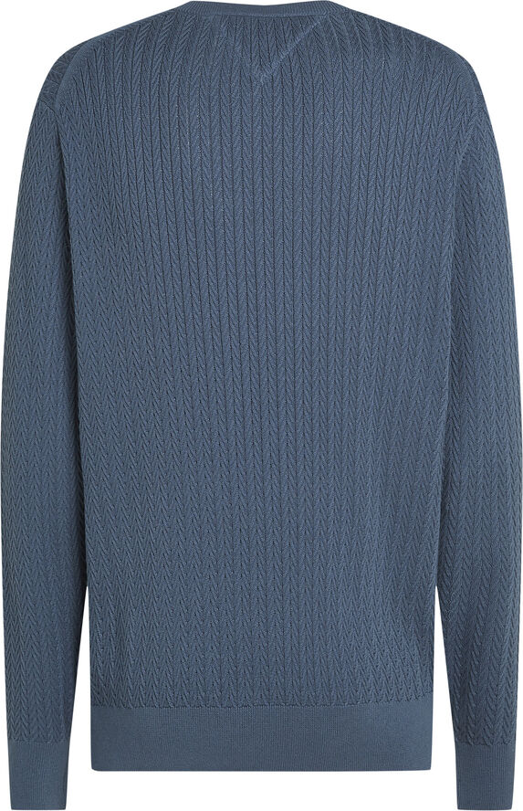 Tommy Hilfiger HERRINGBONE STRUCTURE C NK Aegean sea