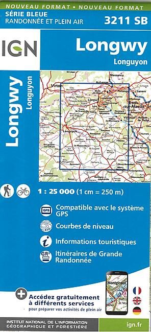 IGN - 3211 SB LONGWY LONGUYON 1 25 000