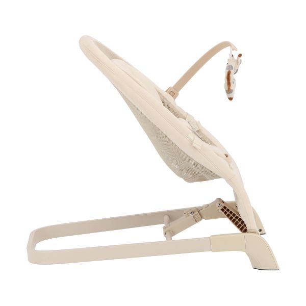 Qute Bouncer Q‑Divan Ivory velvet