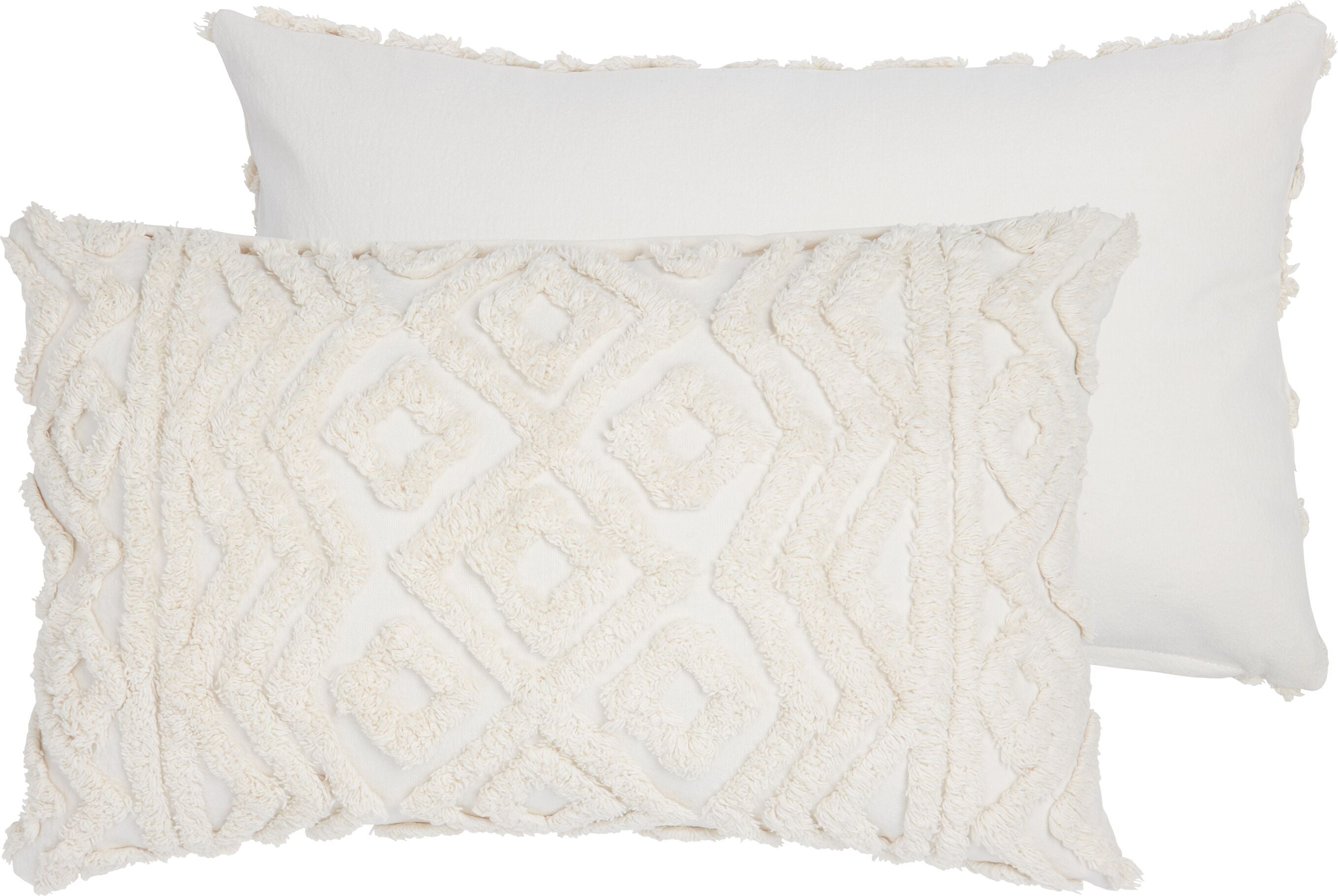 NELO Zierkissen - Beige / B: 30.0 cm x H: 50.0 cm