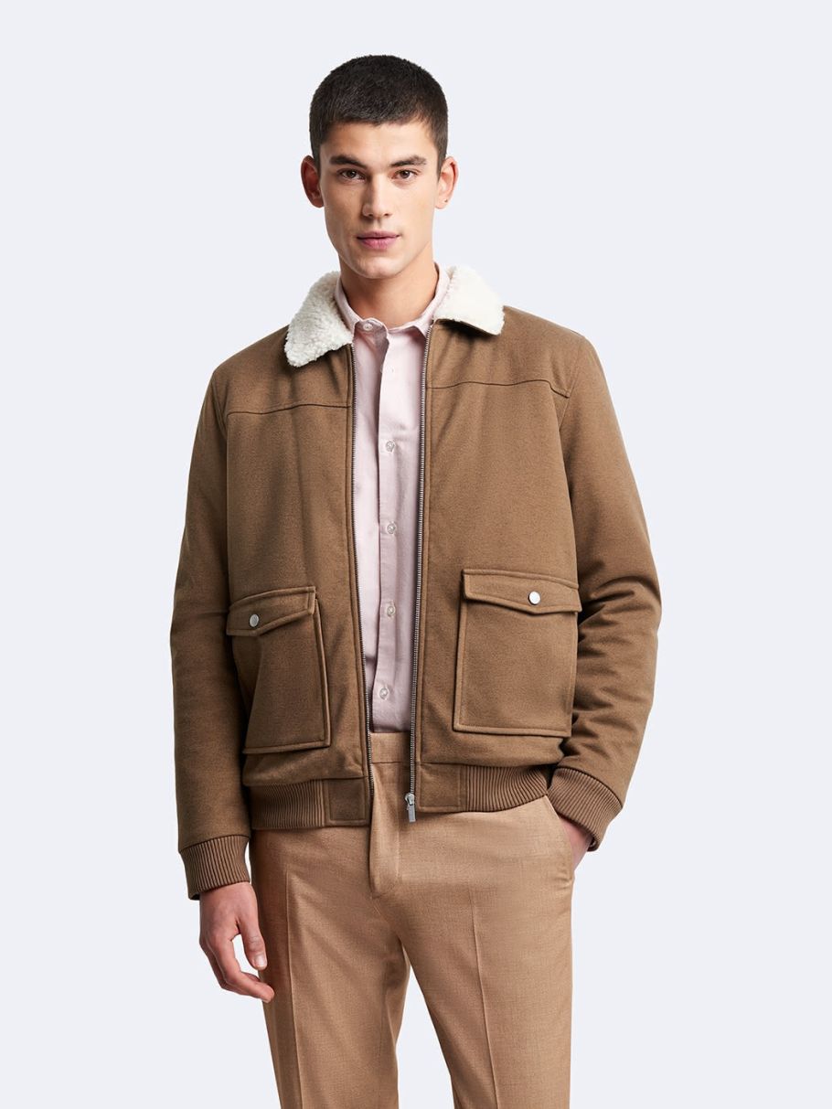 Blouson col sherpa uni