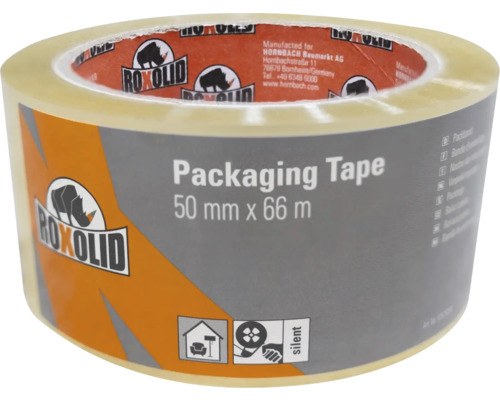 ROXOLID verpakkingstape transparant 50 mm x 66 m