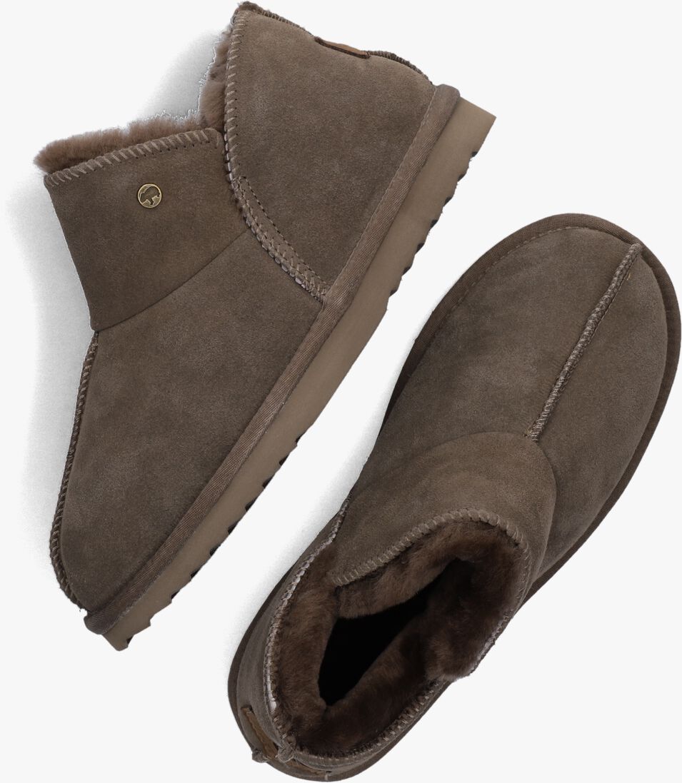 WARMBAT taupe warmbat pantoffels willow