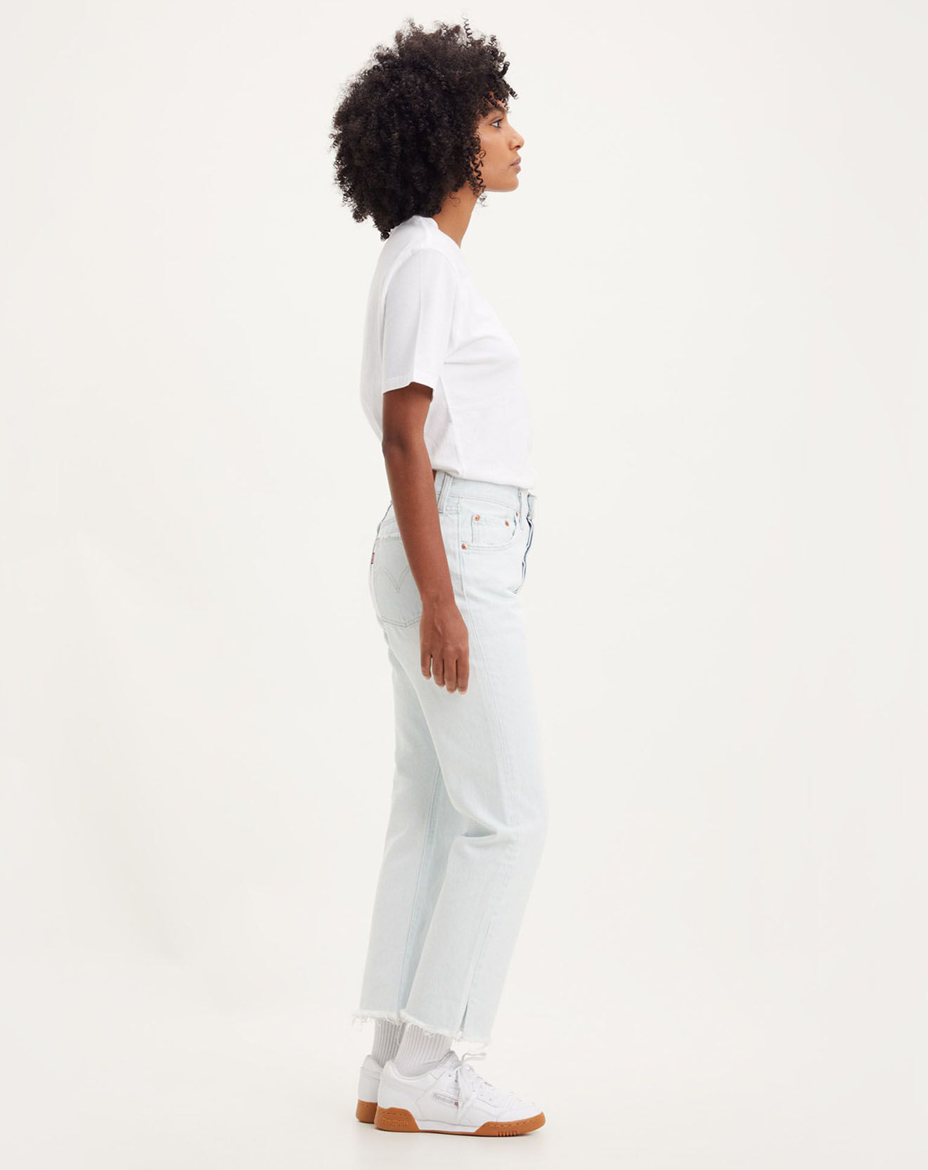 Levi's® Jean 501 Crop taille haute bleu clair