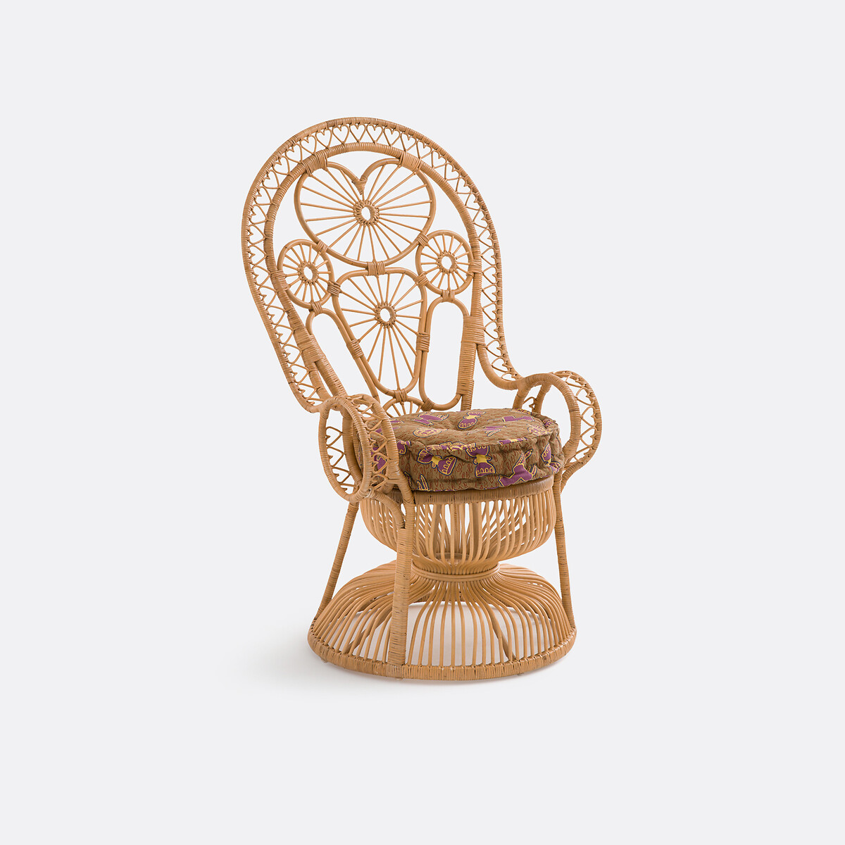 MAMA SHELTER X LA REDOUTE INTERIEURS<br>Poltrona em vime trançado Mamanuelle
