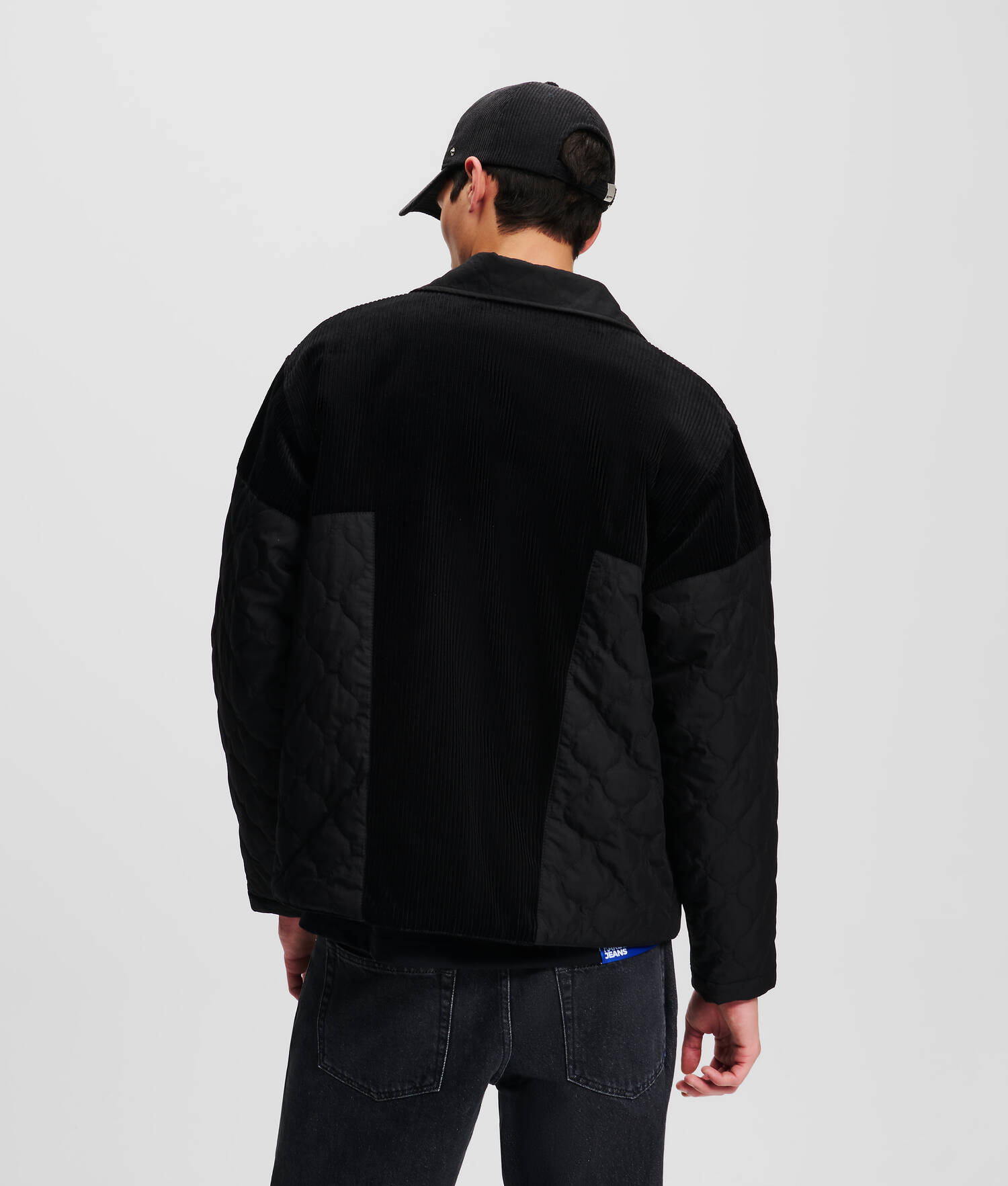 VESTE KLJ EN MÉLANGE DE TISSUS