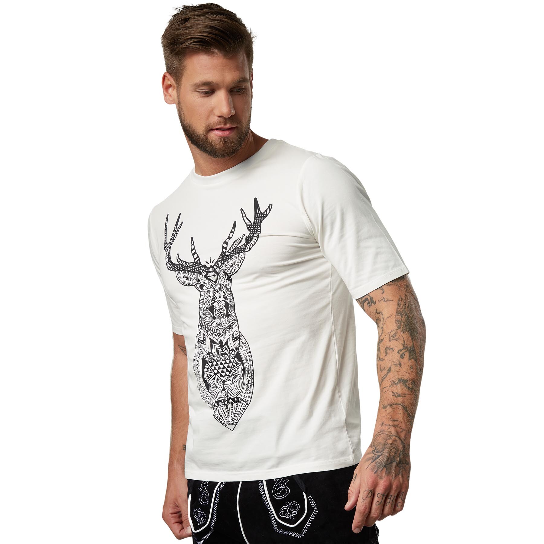 tectake® T-Shirt Platzhirsch
