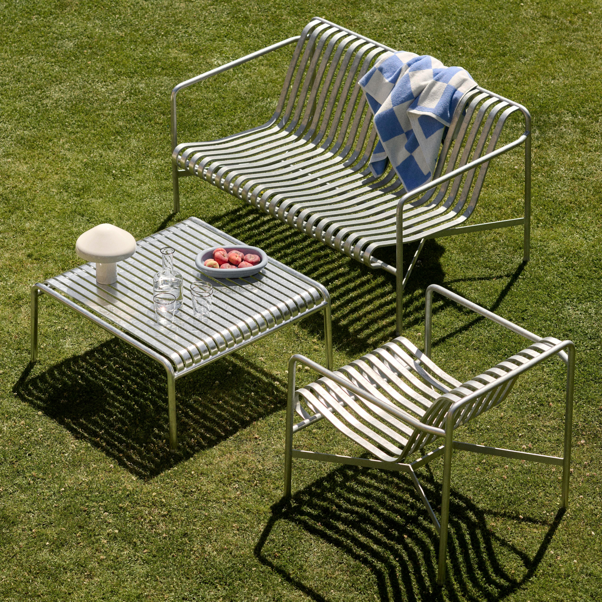 Loungestoel Palissade laag hot galvanised