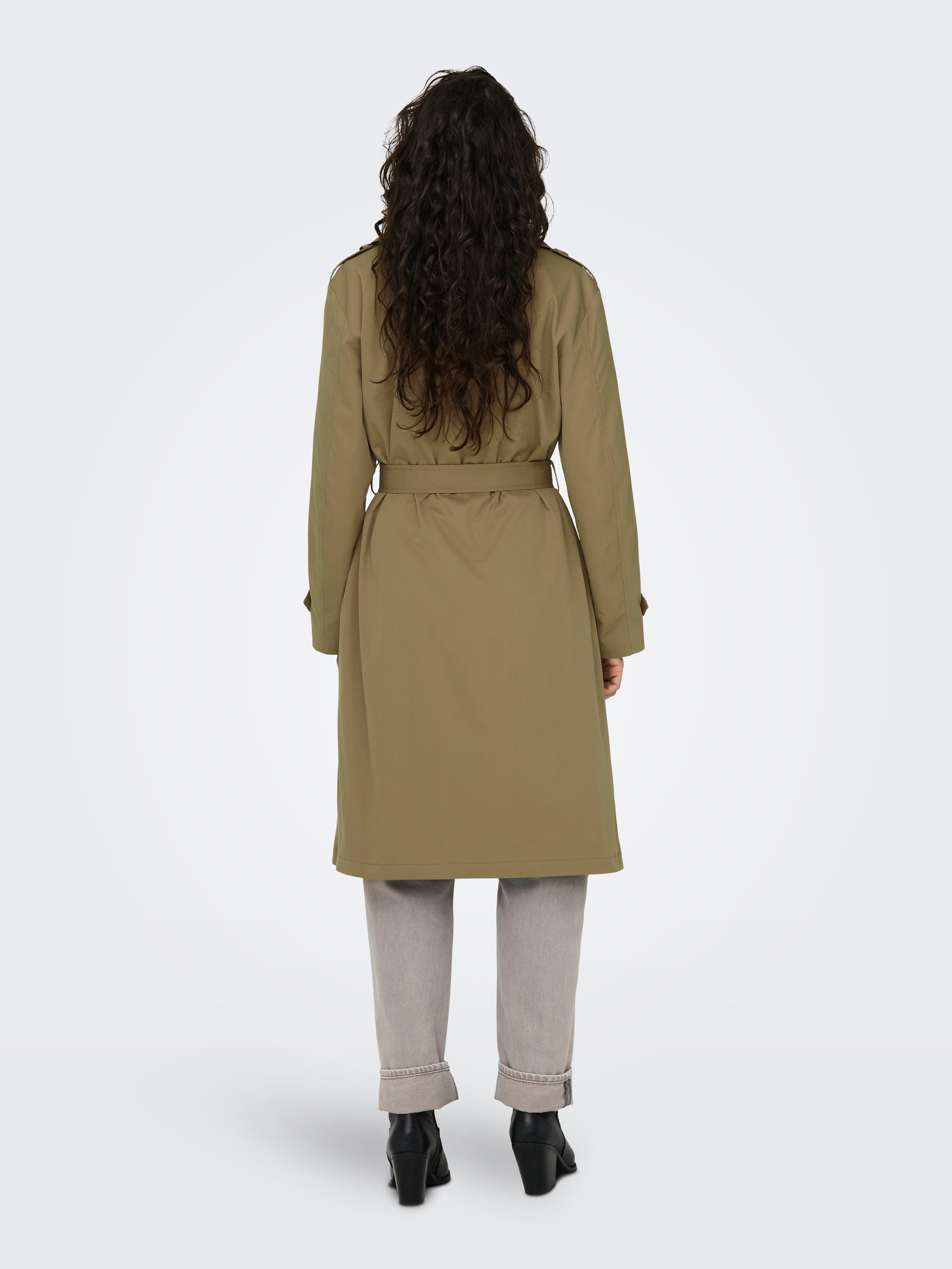 ONLKARLA Trenchcoat Petrified Oak