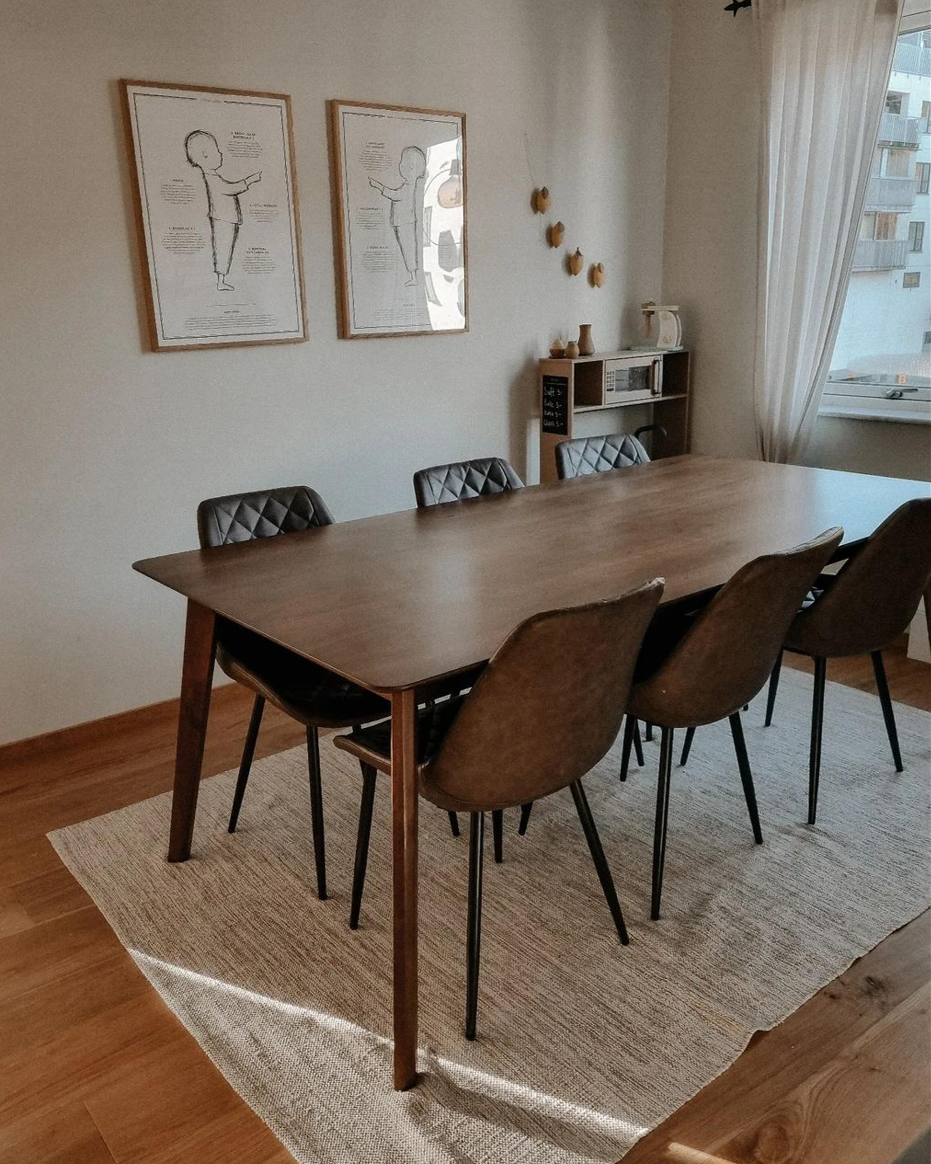 Set van 2 eetkamerstoelen MARIBEL Kunstleer Goudbruin