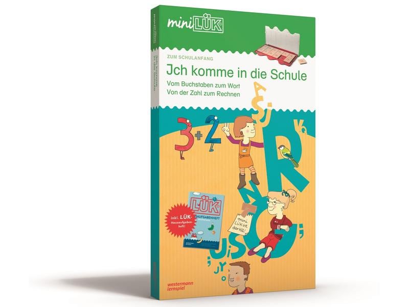 LÜK miniLÜK Ich komme in die Schule Set Lernspiel mit Lösungsgerät